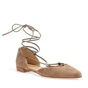Stuart Weitzman Gilligan Haze Suede lace up sandal